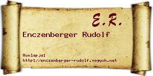Enczenberger Rudolf névjegykártya
